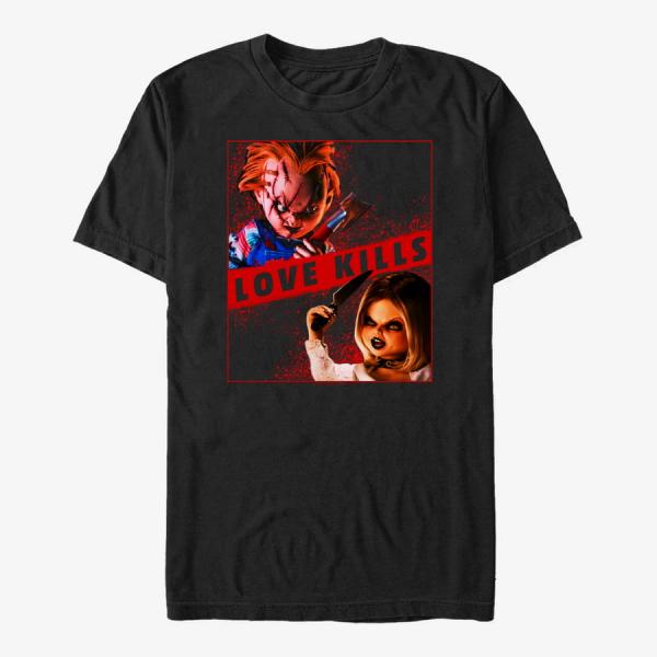 Tričko Merch NBCU Chucky - Love Kills Unisex T-Shirt Black XL