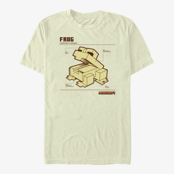 Tričko Merch Minecraft - Frog Schematic Unisex T-Shirt Natural L