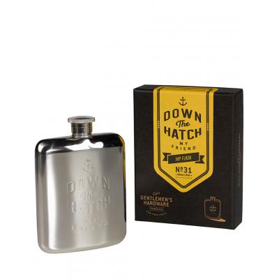 W & W Siver Hip Flask 6oz GEN031
