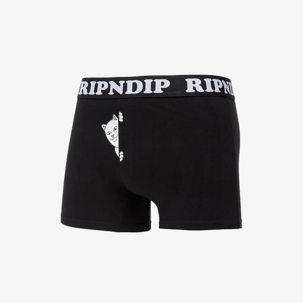 Boxerky RIPNDIP Peek A Nermal Boxers Black M