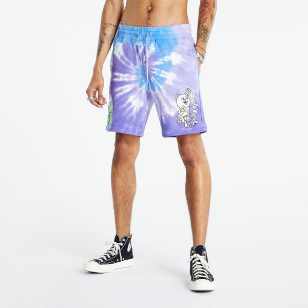 Teplákové kraťasy RIPNDIP Friday Jr Sweat Shorts Purple & Lilac Spiral Dye
