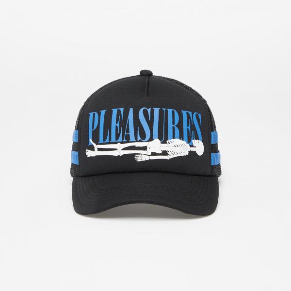 PLEASURES Bones Trucker Snapback Black