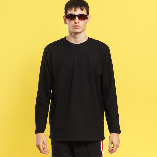 Tričko Urban Classics Stretch Terry Longsleeve Black S