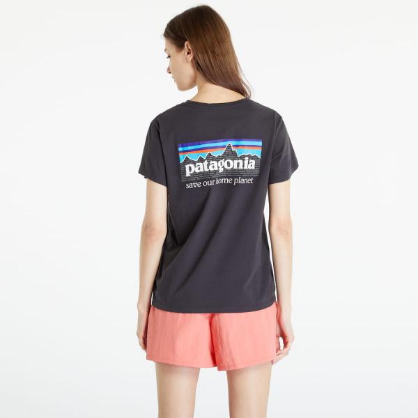 Patagonia W's P-6 Mission Organic T-Shirt Ink Black