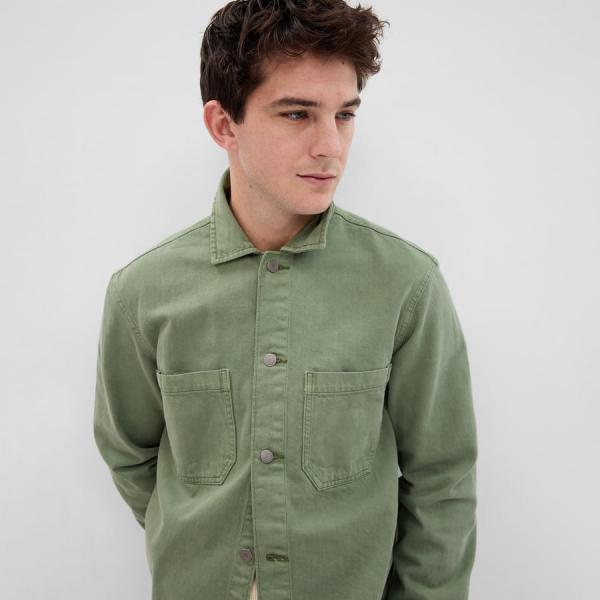 Košile GAP Denim Utility Overshirt Twig S