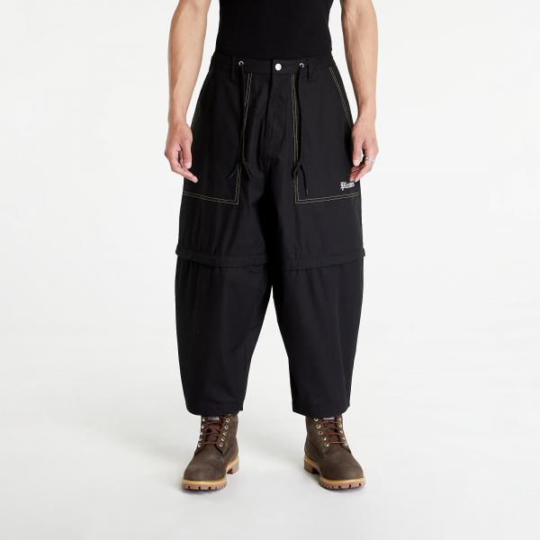 Kalhoty PLEASURES Lecture Zip Off Pant Black 34