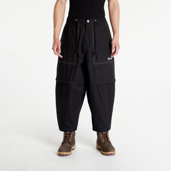 Kalhoty PLEASURES Lecture Zip Off Pant Black 34