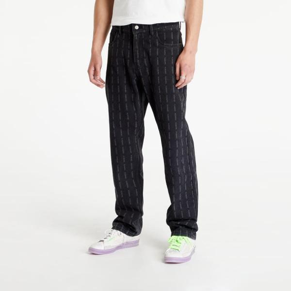 Jeans PLEASURES Impact Striped Denim Black