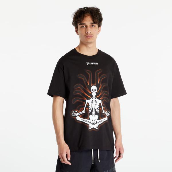 Tričko s krátkým rukávem PLEASURES Meditation T-Shirt Black