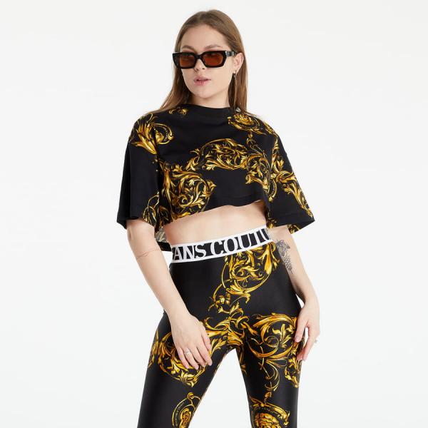 Versace Jeans Couture Maglietta T-Shirt Black/ Gold
