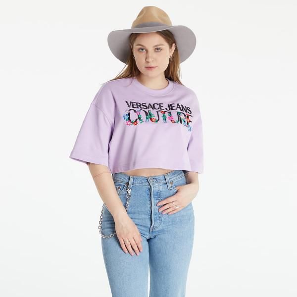 Versace Jeans Couture Maglietta T-Shirt Serigrafiche Lavander