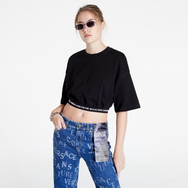 Versace Jeans Couture Interlock Jersey T-Shirt Black