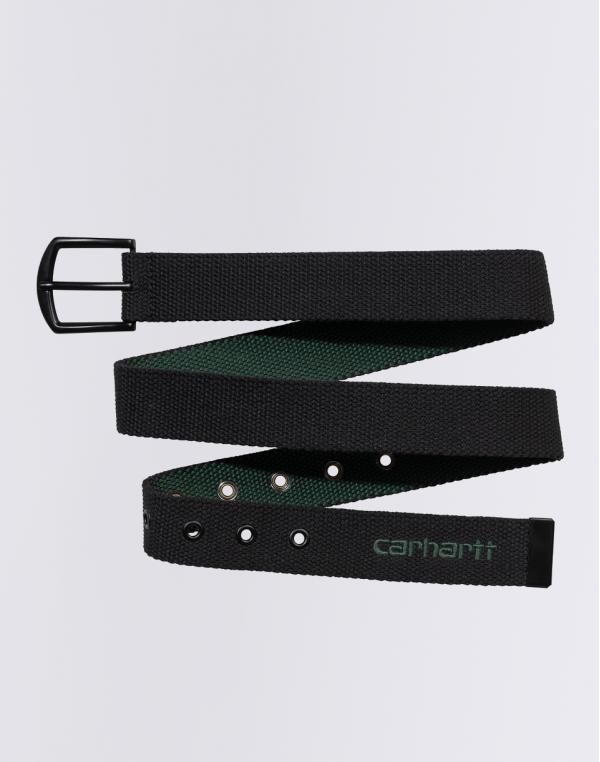 Carhartt WIP Heston Belt Black/Discovery Green