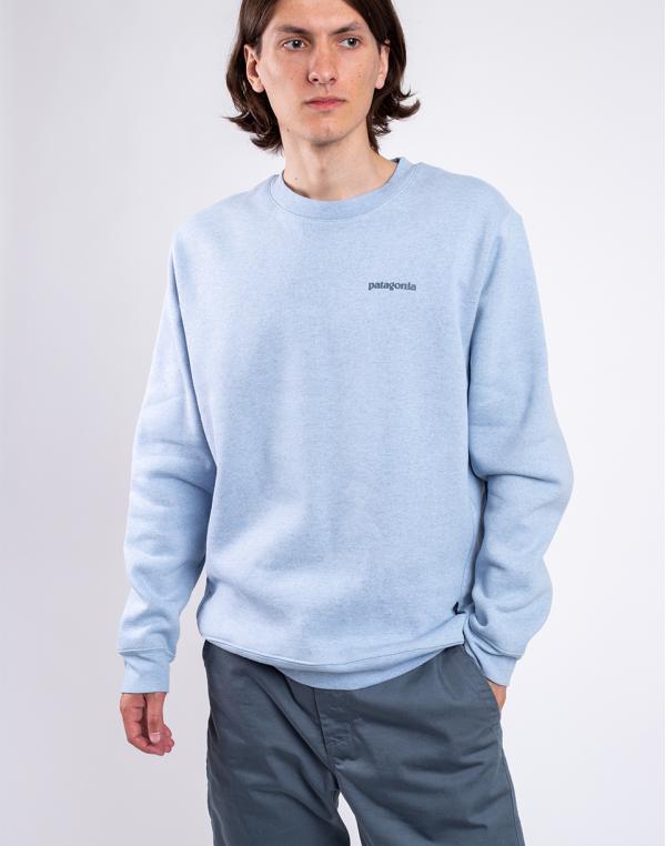 Patagonia Fitz Roy Icon Uprisal Crew Sweatshirt Steam Blue S
