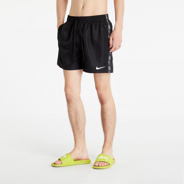 Plavky Nike Logo Tape 5" Volley Short Black L