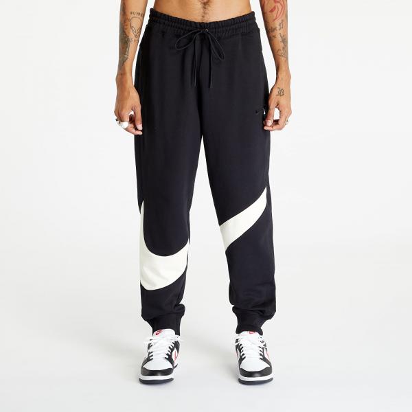 Tepláky Nike Swoosh Fleece Pants Black/ Coconut Milk/ Black XS