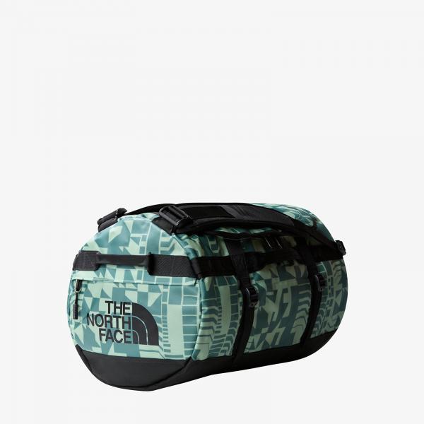 The North Face Base Camp Duffel - S Misty Sage Irregular Geometry Print/ TNF Black