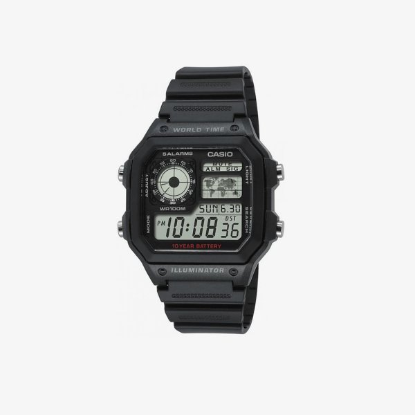 Hodinky Casio AE 1200WH-AVEF Black Universal