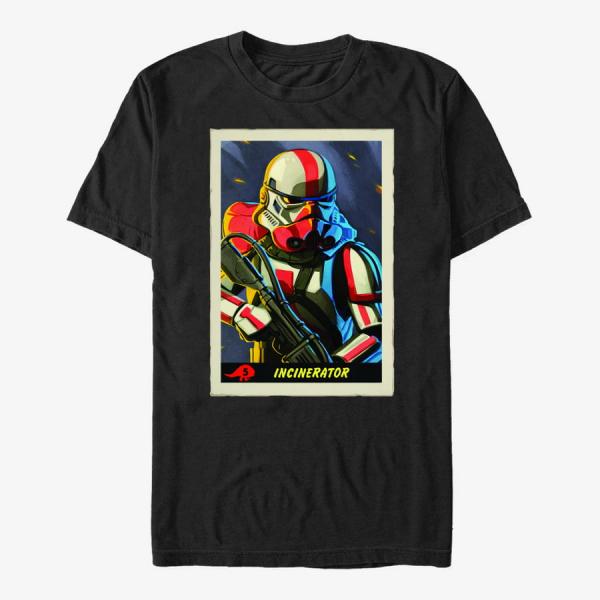 Tričko Merch Star Wars: The Mandalorian - Incinerator Card Unisex T-Shirt Black S