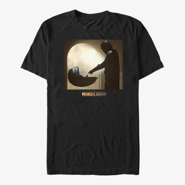 Tričko Merch Star Wars: The Mandalorian - Boxed Scene Unisex T-Shirt Black M