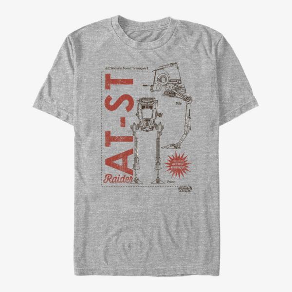 Queens Star Wars: The Mandalorian - AT-ST Unisex T-Shirt Heather Grey