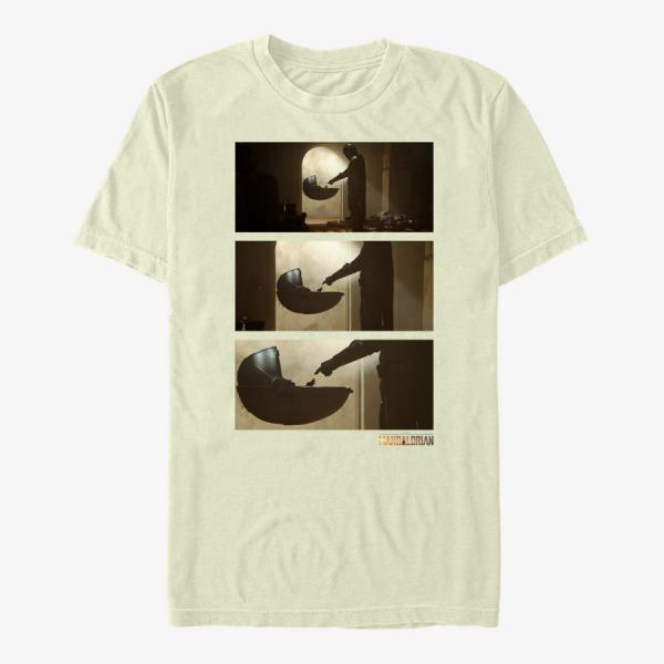 Tričko Merch Star Wars: The Mandalorian - Zoom Scene Unisex T-Shirt Natural S