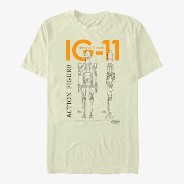 Tričko Merch Star Wars: The Mandalorian - IG Schematics Unisex T-Shirt Natural M