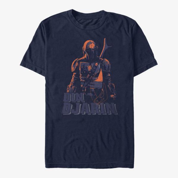 Queens Star Wars: The Mandalorian - DIN DJARIN Unisex T-Shirt Navy Blue