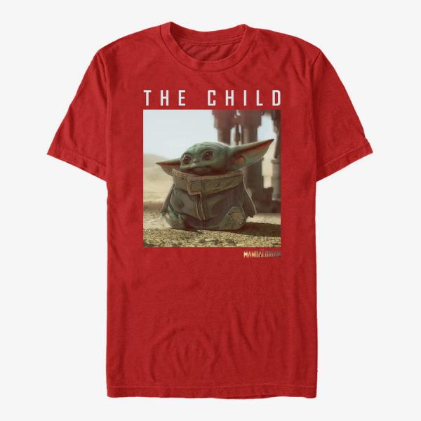 Tričko Merch Star Wars: Classic - Green Child Unisex T-Shirt Red XL
