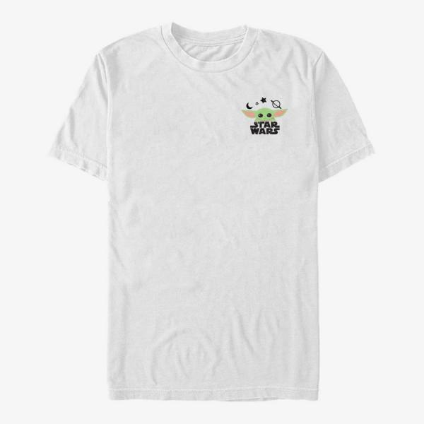 Tričko Merch Star Wars: The Mandalorian - Star Child Unisex T-Shirt White M