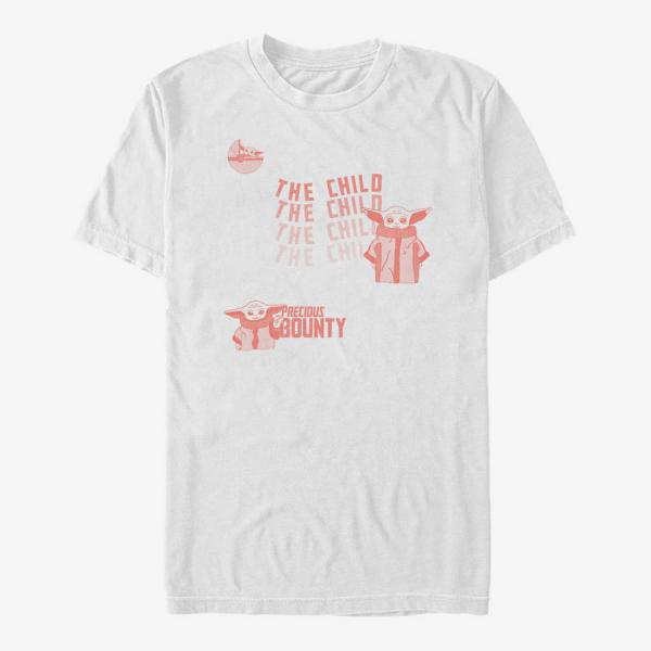 Queens Star Wars: The Mandalorian - Playful Mando Child Unisex T-Shirt White
