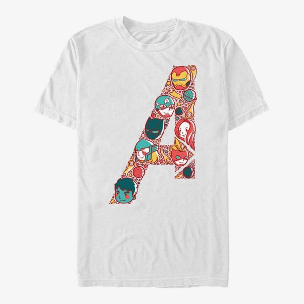 Tričko Merch Marvel Avengers Classic - Avenger Cuties Unisex T-Shirt White S