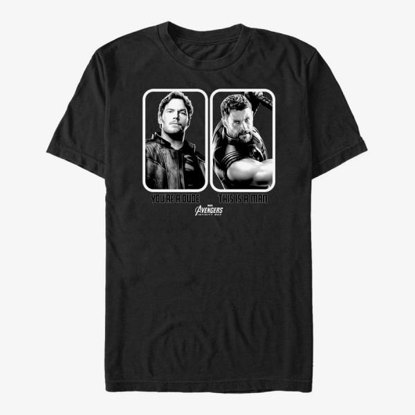 Tričko Merch Marvel Avengers: Infinity War - Help Poster Unisex T-Shirt Black S
