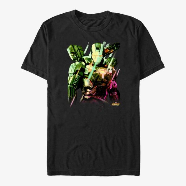 Tričko Merch Marvel Avengers: Infinity War - War Marchine Unisex T-Shirt Black M