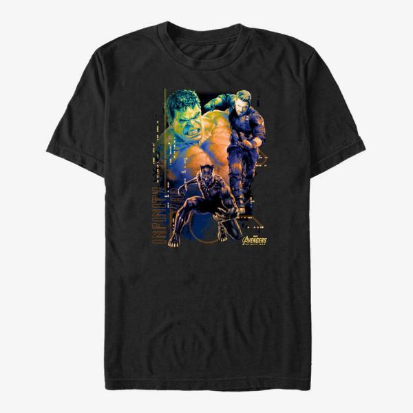 Queens Marvel Avengers: Infinity War - Ultimate Three Unisex T-Shirt Black