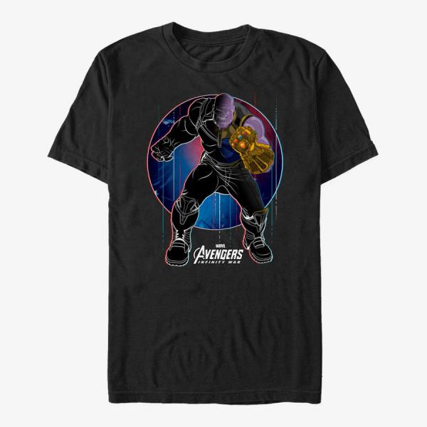 Queens Marvel Avengers: Infinity War - Thanos Lineation Unisex T-Shirt Black
