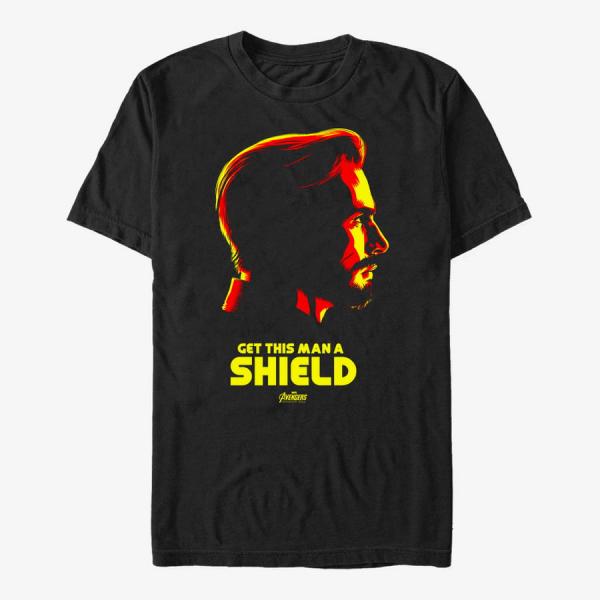 Queens Marvel Avengers: Infinity War - Got Shield Unisex T-Shirt Black