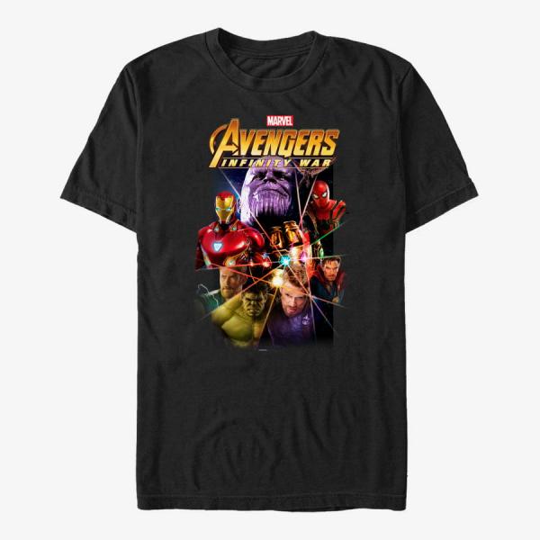 Tričko Merch Marvel Avengers: Infinity War - Original Cover Unisex T-Shirt Black M