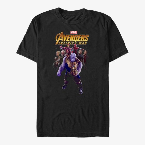 Queens Marvel Avengers: Infinity War - Heroes V Thanos Unisex T-Shirt Black