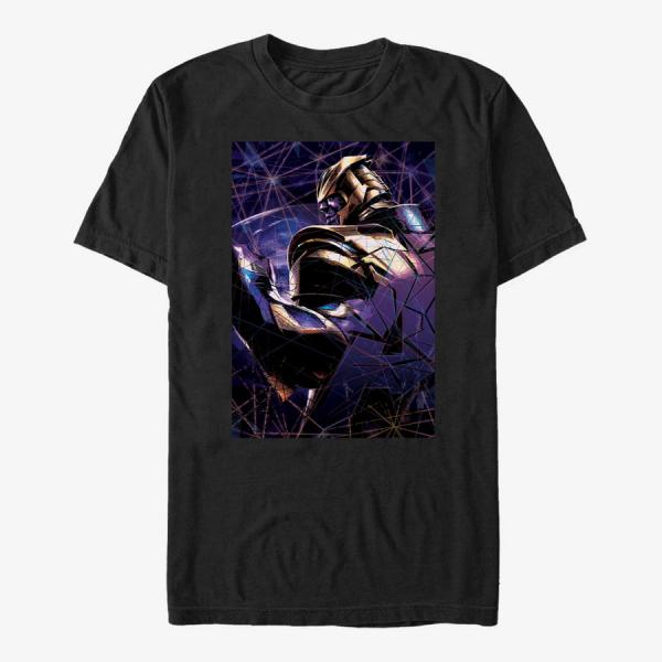 Tričko Merch Marvel Avengers Endgame - Thanos Breaks Unisex T-Shirt Black M