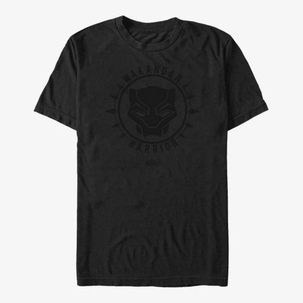 Tričko Merch Marvel Avengers: Infinity War - BlackPanther Emblem Unisex T-Shirt Black M