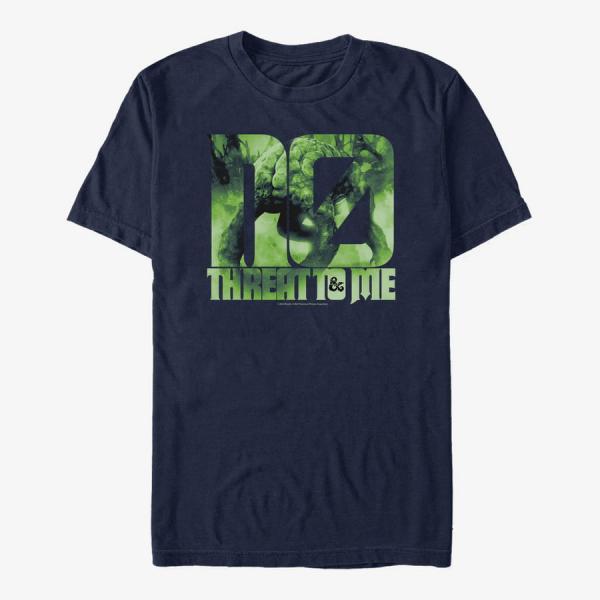 Tričko Merch Dungeons & Dragons: Honor Among Thieves - No Threat To Me Unisex T-Shirt Navy Blue L