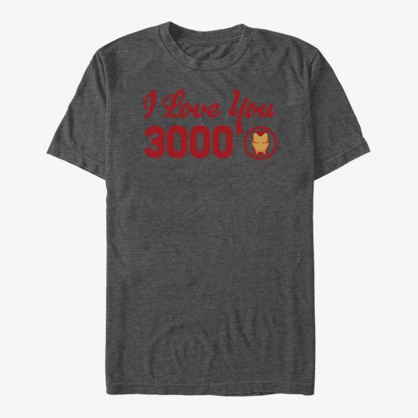 Queens Marvel Avengers Endgame - I Love You Icon Unisex T-Shirt Dark Heather Grey