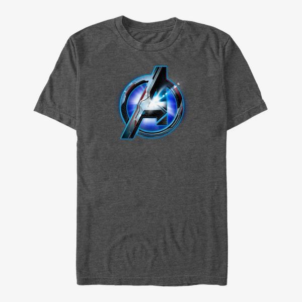Queens Marvel Avengers Endgame - Tech Logo Unisex T-Shirt Dark Heather Grey