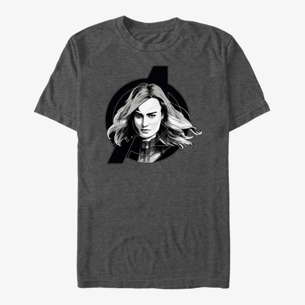 Tričko Merch Marvel Avengers Endgame - Black and White Unisex T-Shirt Dark Heather Grey XXL
