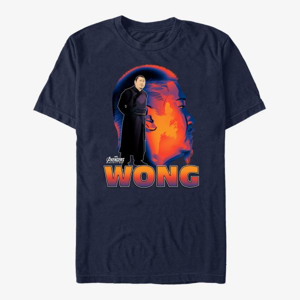 Tričko Merch Marvel Avengers: Infinity War - Wong Sil Unisex T-Shirt Navy Blue M