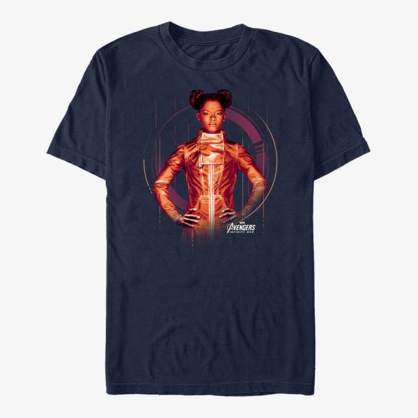 Tričko Merch Marvel Avengers: Infinity War - Shuri Tech Unisex T-Shirt Navy Blue M