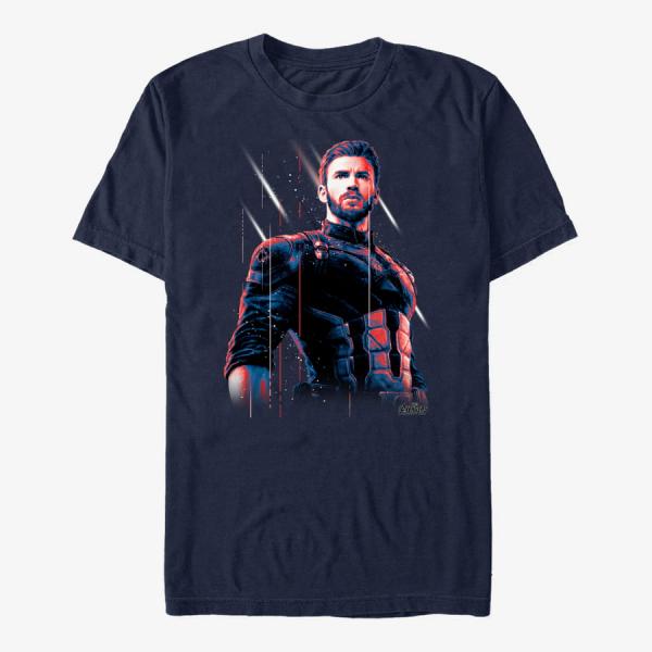 Tričko Merch Marvel Avengers: Infinity War - Old Soldier Unisex T-Shirt Navy Blue L