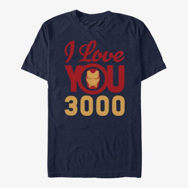 Tričko Merch Marvel Avengers Endgame - 3000 Icon Face Unisex T-Shirt Navy Blue M