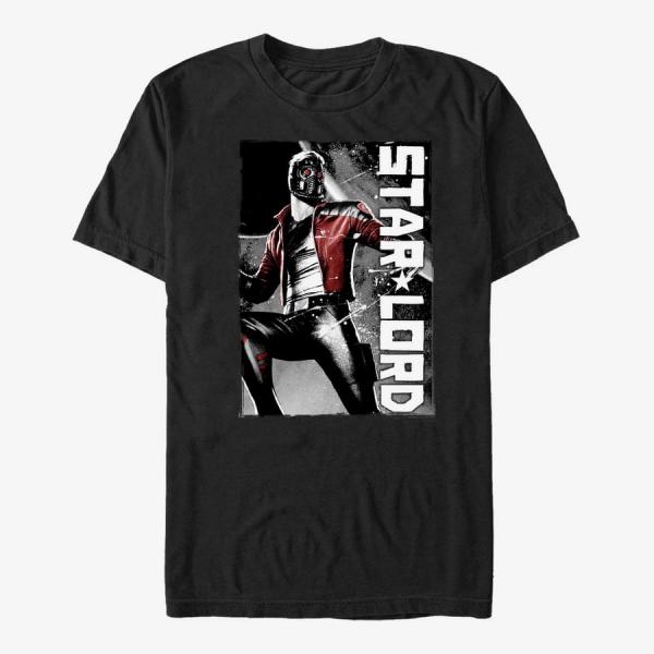 Tričko Merch Marvel GOTG 2 - Guardians2 logo Unisex T-Shirt Black M